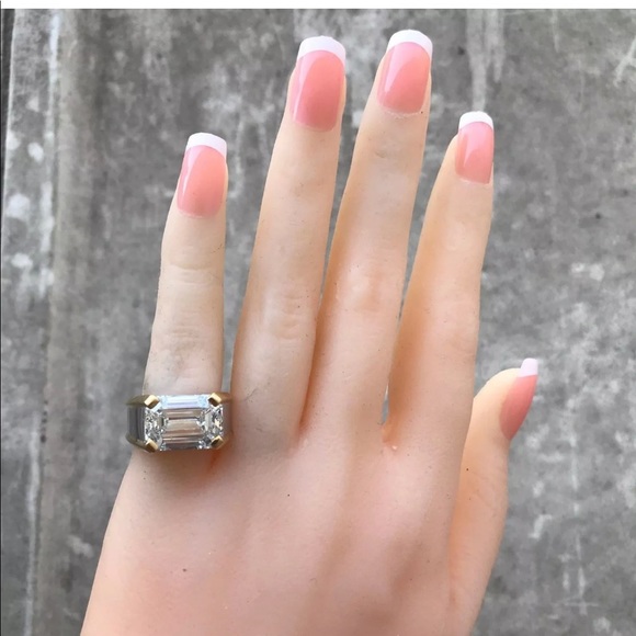 7.20 + Carat Diamond Ring Emerald Cut E SI1 GIA